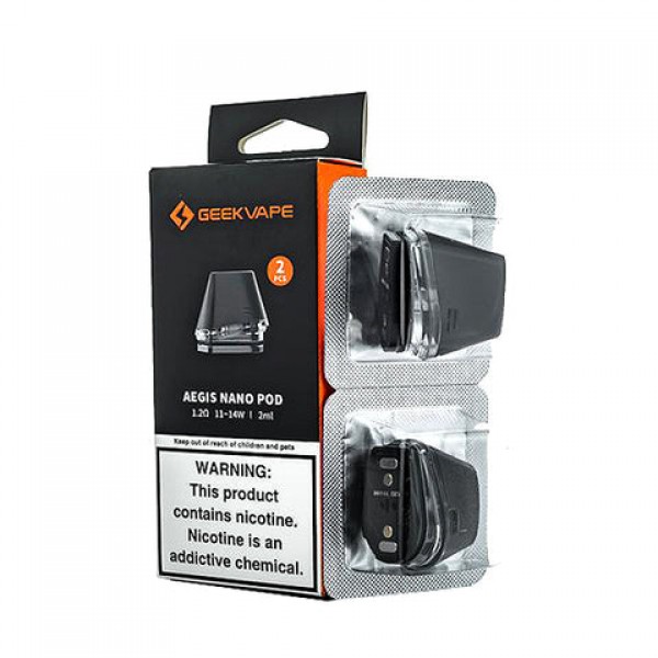 GeekVape Aegis Nano Replacement Pods  (2 Pack)