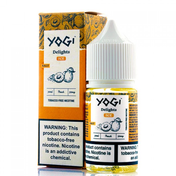 Peach Ice Salt - Yogi Delights E-Juice [Nic Salt V...