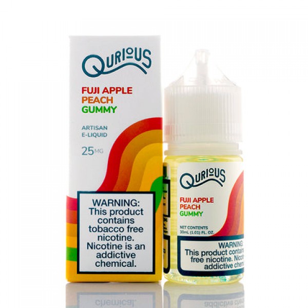 Fuji Apple Peach Gummy Salt - Qurious E-Juice
