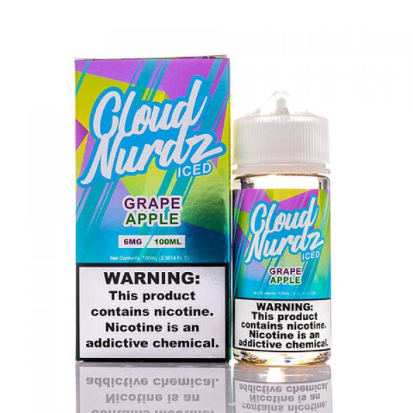 Grape Apple Iced - Cloud Nurdz E-Juice (100 ml)