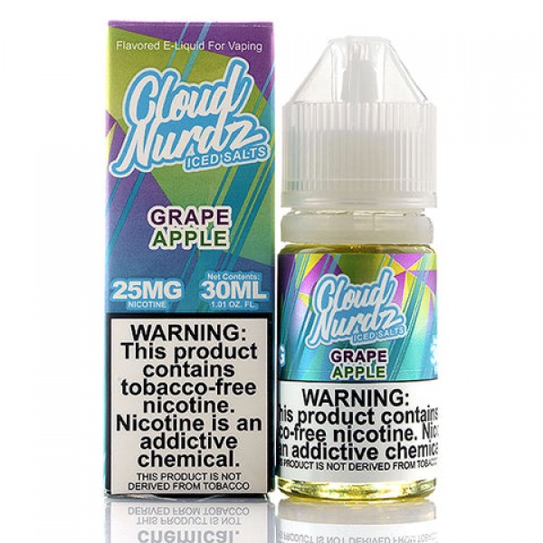 Grape Apple Iced Salt - Cloud Nurdz E-Juice