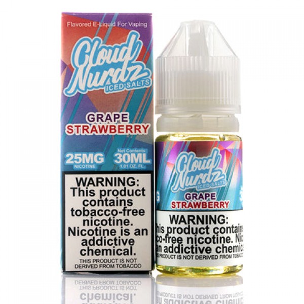 Grape Strawberry Iced Salt - Cloud Nurdz E-Juice