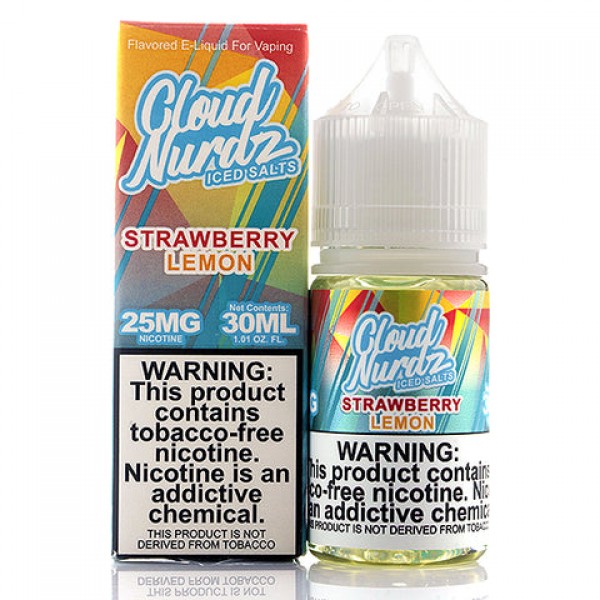 Strawberry Lemon Iced Salt - Cloud Nurdz E-Juice