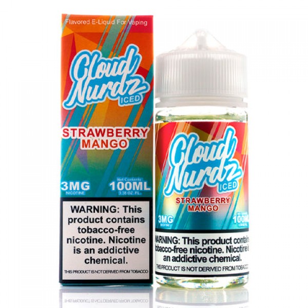 Strawberry Mango Iced - Cloud Nurdz E-Juice (100 m...