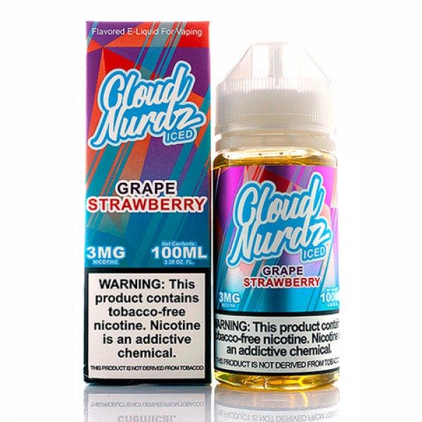 Grape Strawberry Iced - Cloud Nurdz E-Juice (100 m...