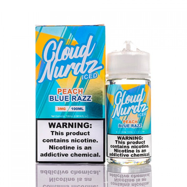 Peach Blue Razz Iced - Cloud Nurdz E-Juice (100 ml)