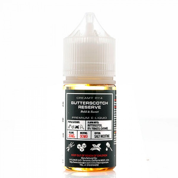 Butterscotch Reserve Salt - Glas Basix E-Juice