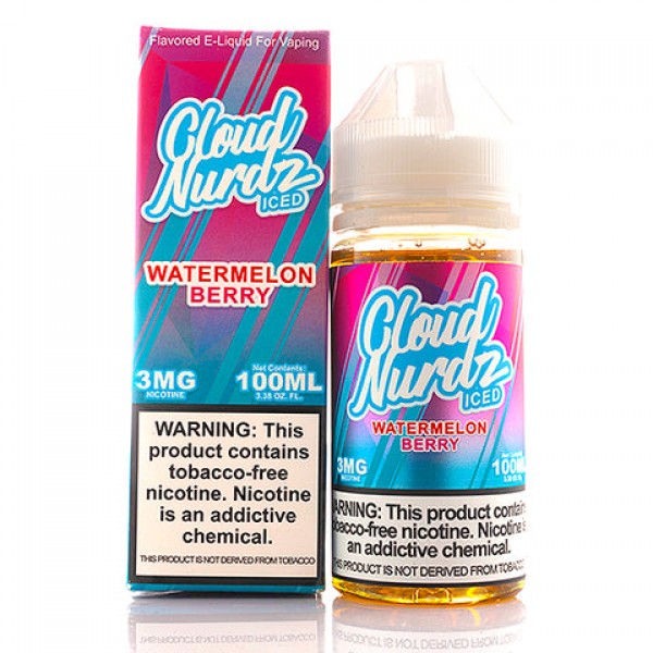 Watermelon Berry Iced - Cloud Nurdz E-Juice (100 m...