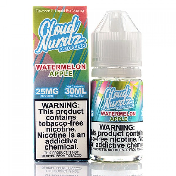 Watermelon Apple Iced Salt - Cloud Nurdz E-Juice