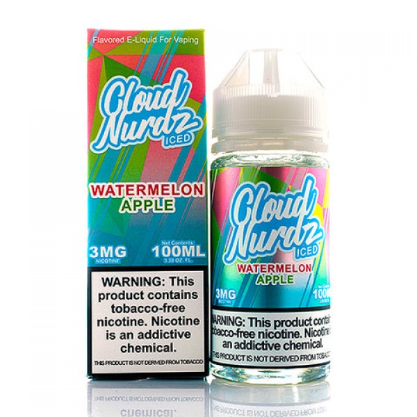 Watermelon Apple Iced - Cloud Nurdz E-Juice (100 m...