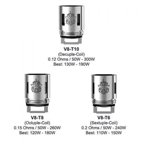 Smok TFV8 Coils / (Q4, T6, T8, T10) Atomizer Heads...