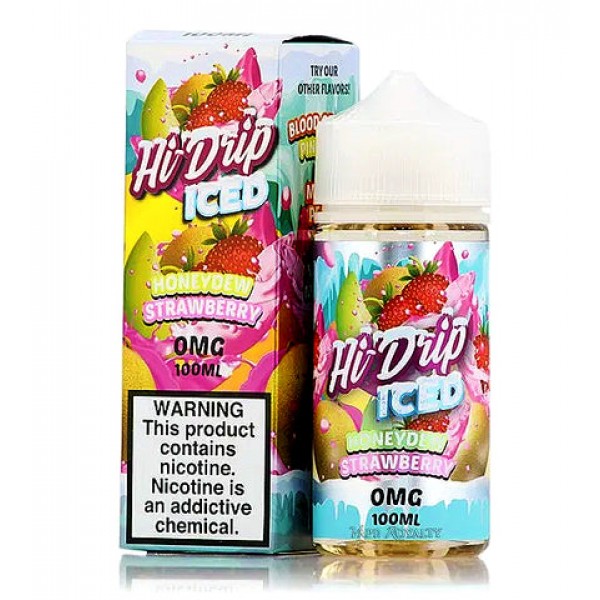 Honeydew Strawberry Iced - Hi Drip E-Juice (100 ml...