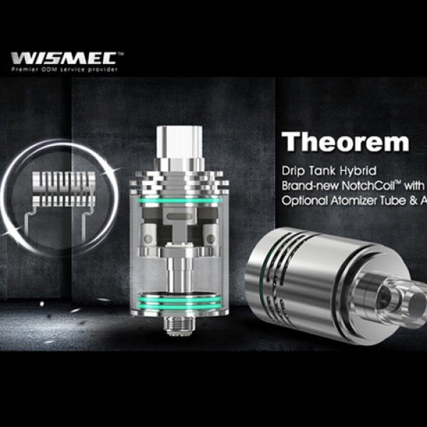 Wismec Theorem RTA - Rebuildable Tank Atomizer by Jay Bo Designs