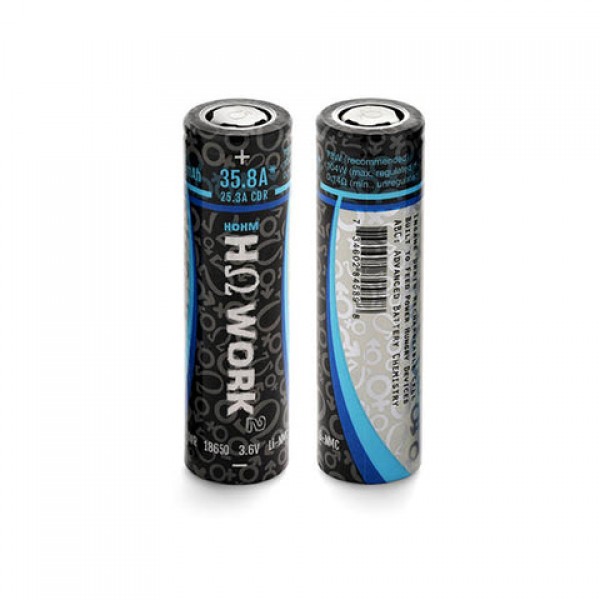 Hohm Tech Hohm Work 18650 INR 2531mAh 35.8A Flat Top Battery